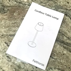 4 x Faithhorse Rechargeable Touch Control Table Lamps New Sealed - Image 6