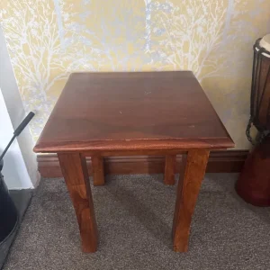 Dark wood side table