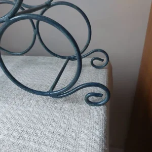 Decorative Green Metal Wine Rack - Image 5