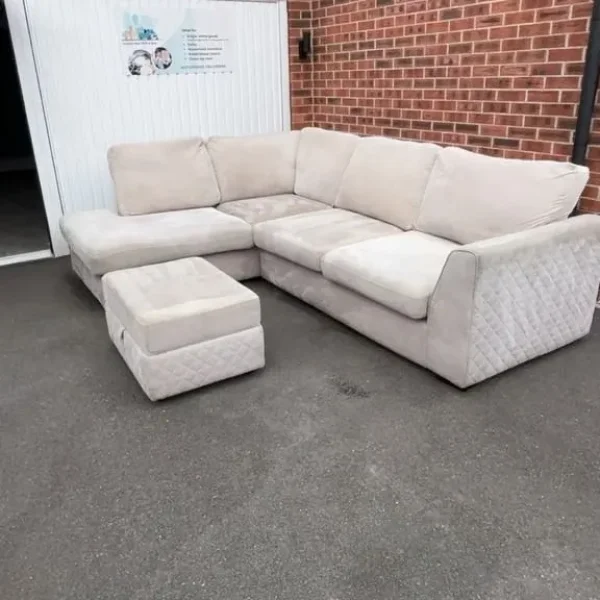 Dylan 3+2 & Corner Sofa Set with Footstool | Big Savings | Free Same-Day Delivery