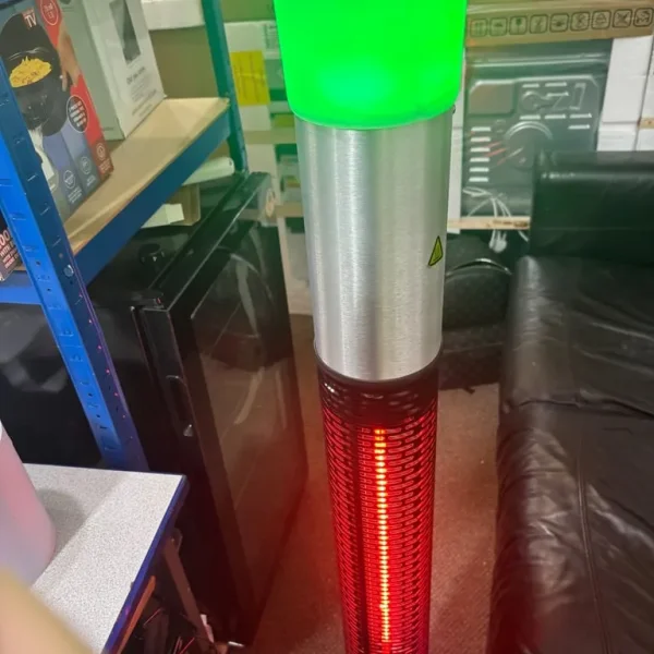 🔥 Electric Patio Heater Modern LED Stainless Steel Electric Tower Heater