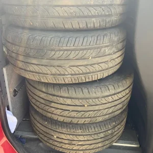 17" Bonneville Style alloy wheels with tyres all very good condition *No Offers* - Image 6
