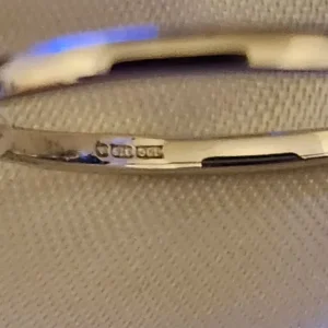 Kanchanaburi Blue Sapphire Natural Cambodian Zircon Ring Size O WHITE GOLD 9CT - Image 5