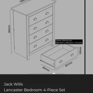 New 4 piece bedroom set - Image 3