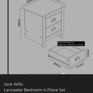 New 4 piece bedroom set - Image 4