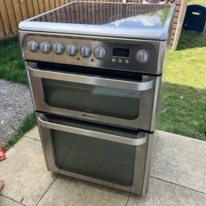 Hotpoint silver HUE61X S used duel oven grill and electric hob