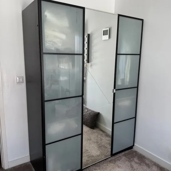 Double bed and wardrobe set