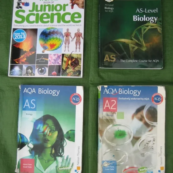 4 Science Study Books: Please See Advert Description for Details