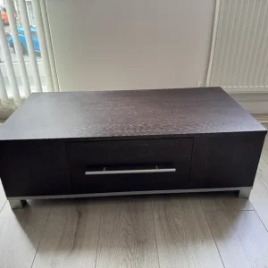 Large Coffee Table with Drawer and storage to 3 sides.