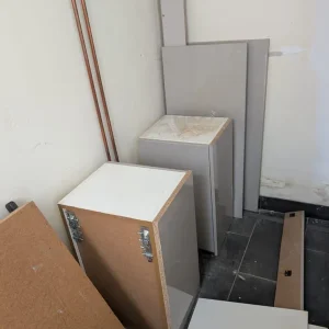 Kitchen units and fridge - Image 2
