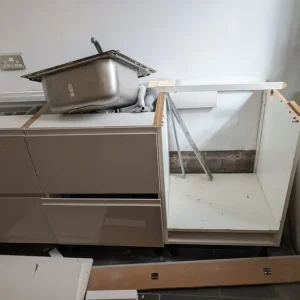 Kitchen units and fridge - Image 3