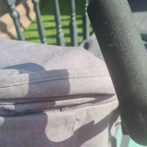 baby Stroller lay back, lockable front swivel wheels. Sun/ rain hood and Visor for viewing toddler - Image 7