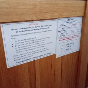 Oak chest of drawers - Image 3