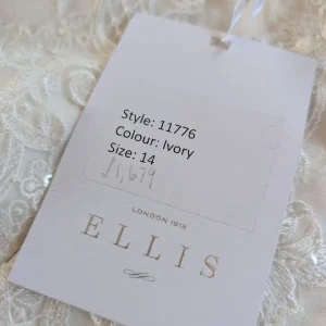 Wedding dress Ellis bridal 14 ivory - Image 3