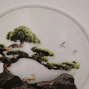 Home Decoration Flowing waterfall rocks Animals Acrylic Pendant Living Room Mural features - Image 7