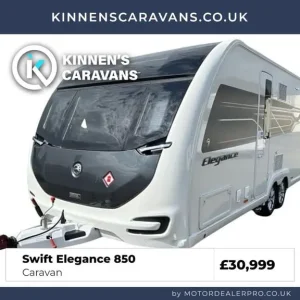 2022 Swift Elegance 850 Fixed Island Bed– 4 Berth Caravan