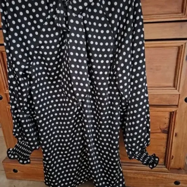 Polka dot dress and headband