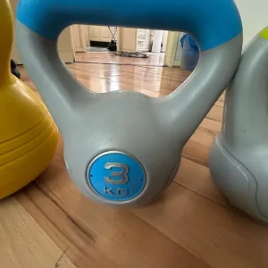 Set of Lightweight Plastic Vinyl Kettlebells - Image 3