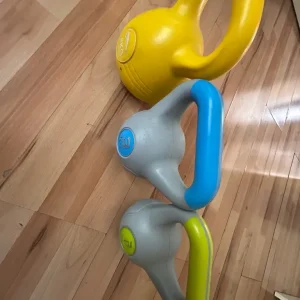 Set of Lightweight Plastic Vinyl Kettlebells