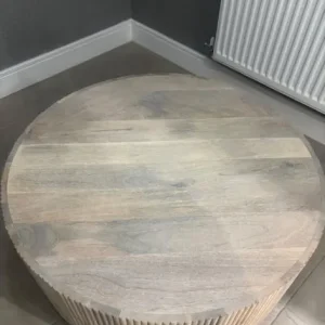 Round Wooden Coffee Table - Image 5