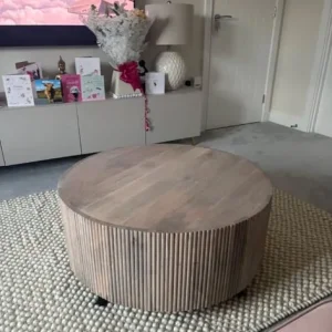 Round Wooden Coffee Table