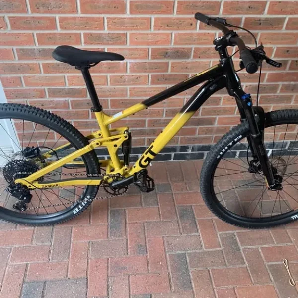 GT Zaskar FS Sport Full Suspension Mountain Bike - Yellow frame size M