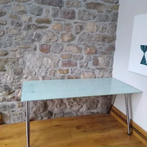 Glass office /dining table Ikea - Image 2