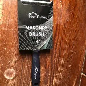 4inch Masonry Flat Paint Brush. Polyester/Pure Bristles Mix.New. - Image 3
