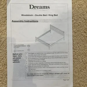 DOUBLE BED AND MATTRESS VERY GOOD CONDITION - Image 2