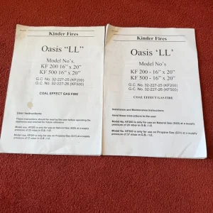 Kinder Gas fire with wooden surround and tiles - Image 2