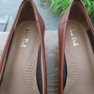 Ladies Tan VAN DAL Sidney Slip-On Leather Shoes Size UK 8 D - Image 7