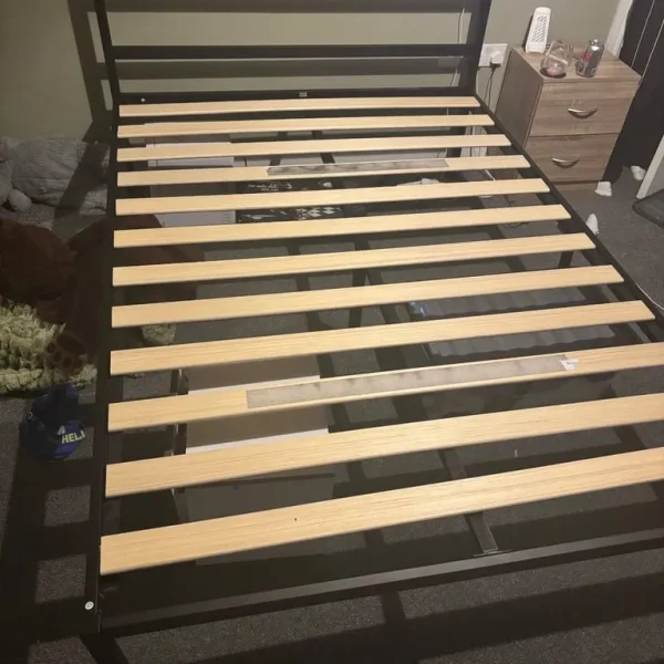 Metal double bed frame