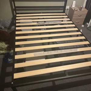 Metal double bed frame
