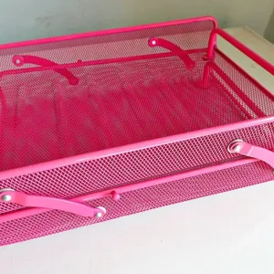 2-Tier Wire Mesh Desk Organizer with A4 Trays - Image 5