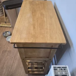 Pine kitchen storage trolley - Image 3