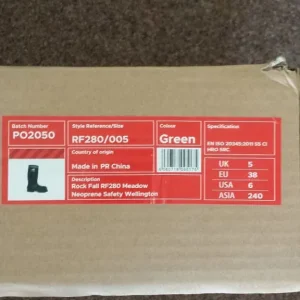 (BRAND NEW, BOXED, NEVER WORN) Rockfall Meadow Safety Wellingtons (RF280) UK Size 5 EU 38 - Image 3