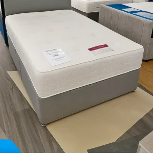 Divan bed with premium fabric and twin drawer design – Single, Small Double, Double, King Size