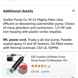 Sump pump submersible pump - Image 2