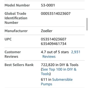 Sump pump submersible pump - Image 3