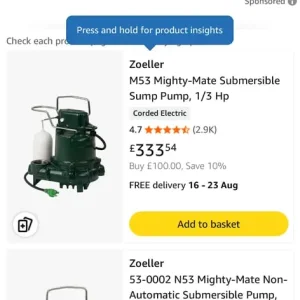 Sump pump submersible pump - Image 6