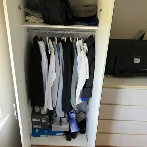 Bedroom Furniture Set. Double Wardrobe 4 Drawer Unit 2 Drawer Bedside Unit. White - Image 6