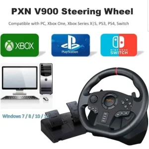 Gaming Steering Wheel and Pedals, NEW - Image 3