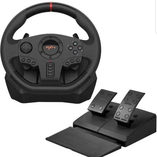 Gaming Steering Wheel and Pedals, NEW