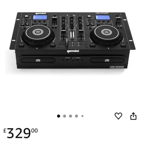 Gemini twin cd player for djs