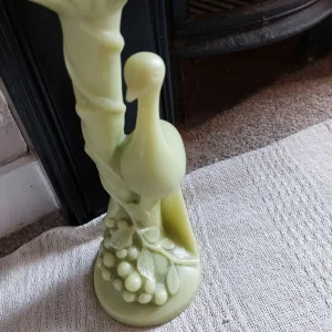 Vintage Jade Green Candle Holder - Image 5