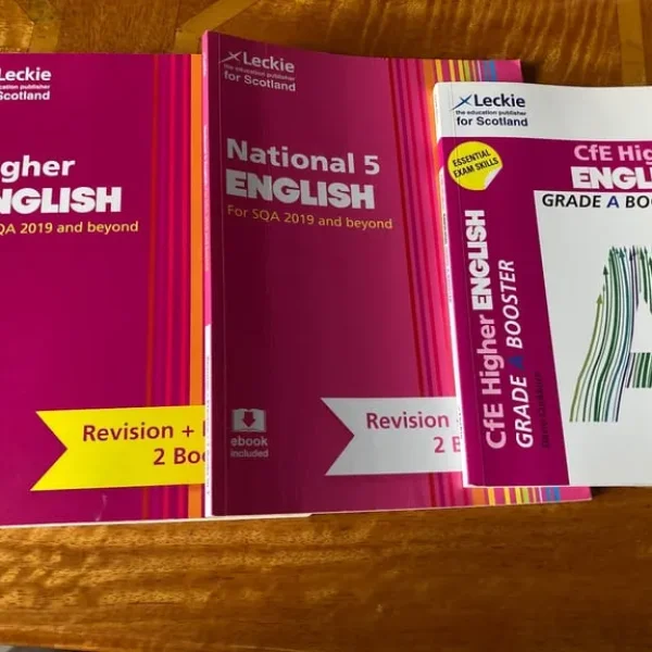 English Higher and Nat 5 study guides