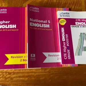 English Higher and Nat 5 study guides