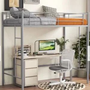 SILVER colour Jay-Be single high bed - Image 4