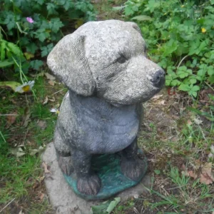 HEAVY DOG GARDEN STATUE ORNAMENT-WEIGHS 24KG,46CM HIGH - Image 2