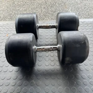Pair of 50kg Old-School Cast Iron Dumbbells – Heavy Duty - Image 3